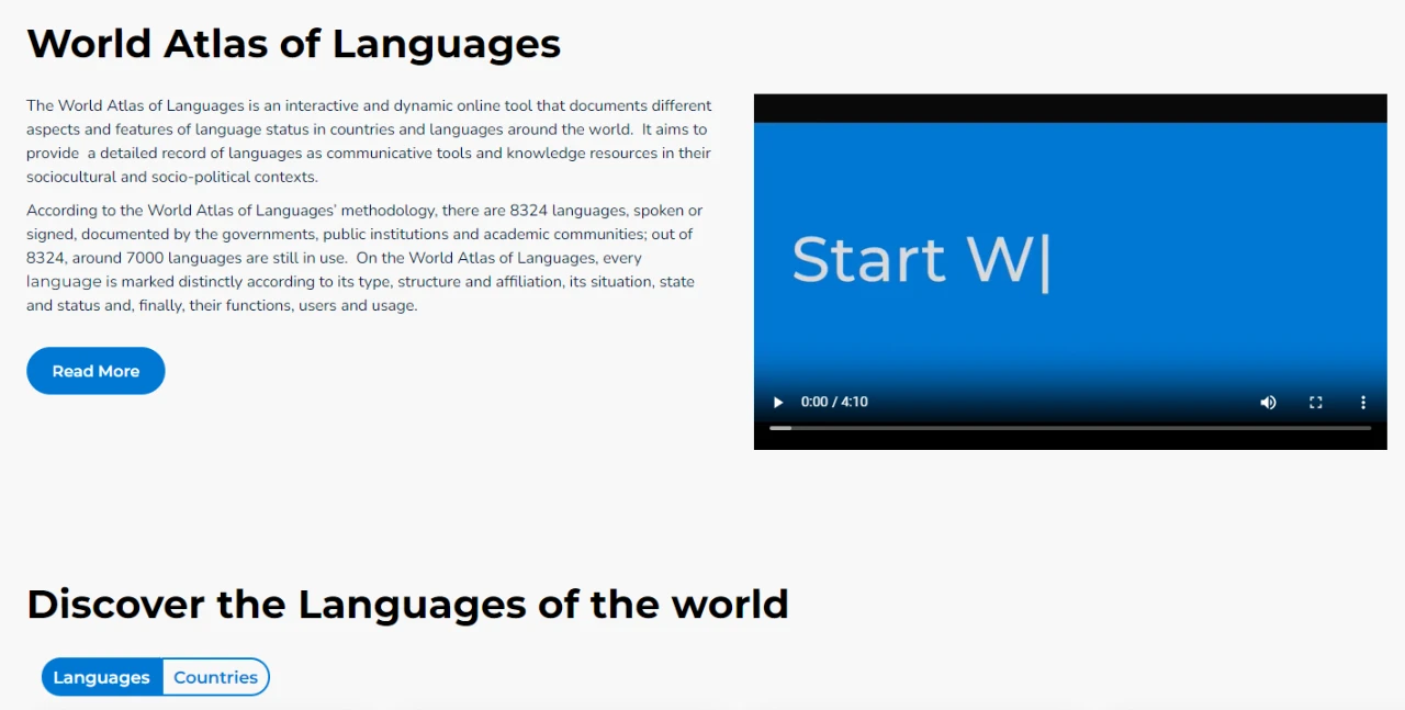 World Atlas of Languages