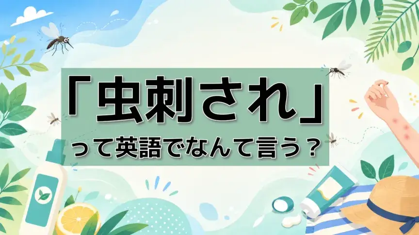 「虫刺され」って英語でなんて言う？